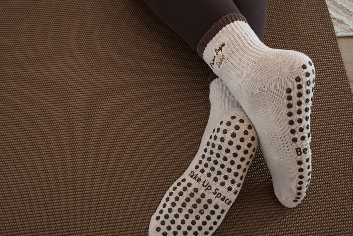 Be Present, Take Up Space Grip Socks