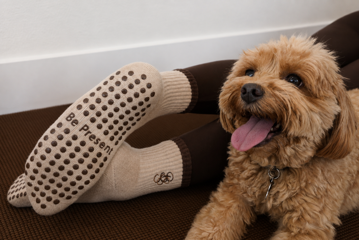 Be Present, Take Up Space Grip Socks